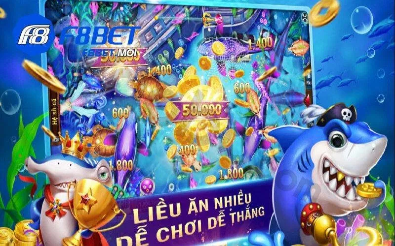 Bắn cá may mắn F8Bet - Trải nghiệm thế giới game hấp dẫn 3 Với lối chơi đơn giản, thú vị thì bắn cá chính là lựa chọn tốt nhất