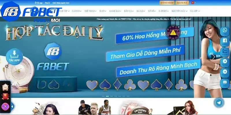 đại lý F8Bet Hỗ trợ nhiệt tình cho người mới
